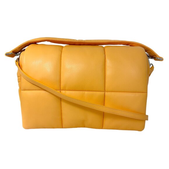 Stand Studio Peach Honey Faux Leather Grained Wanda Clutch Bag II